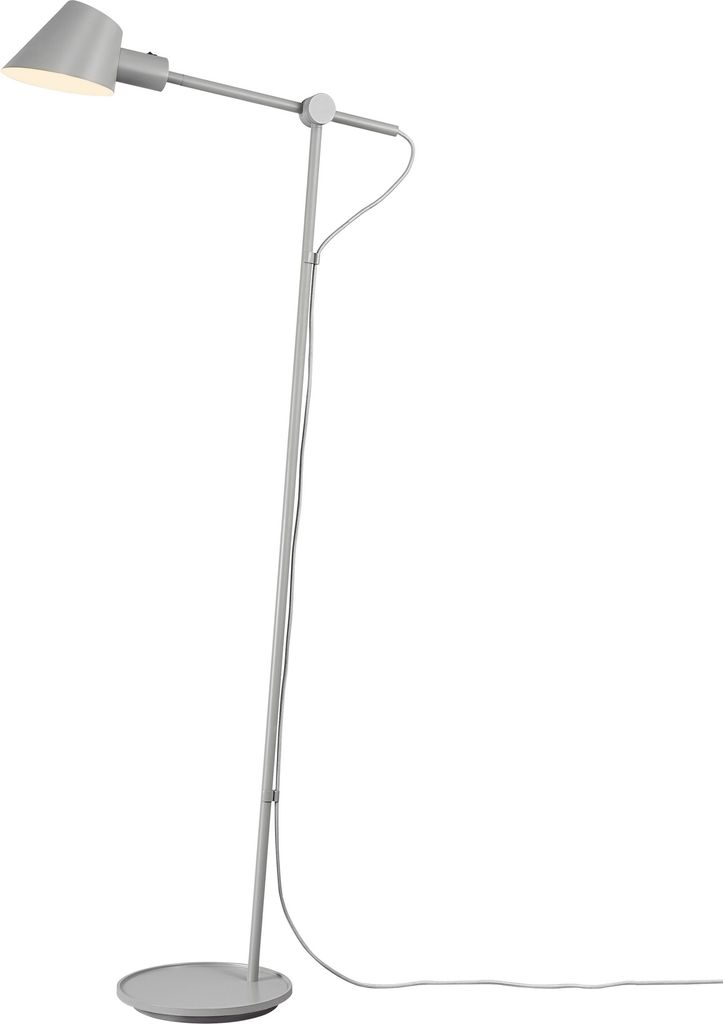 Nordlux Stehleuchte Stay Grau 129cm max. 60W E27 ohne Leuchtmittel verstellbar mit Schalter