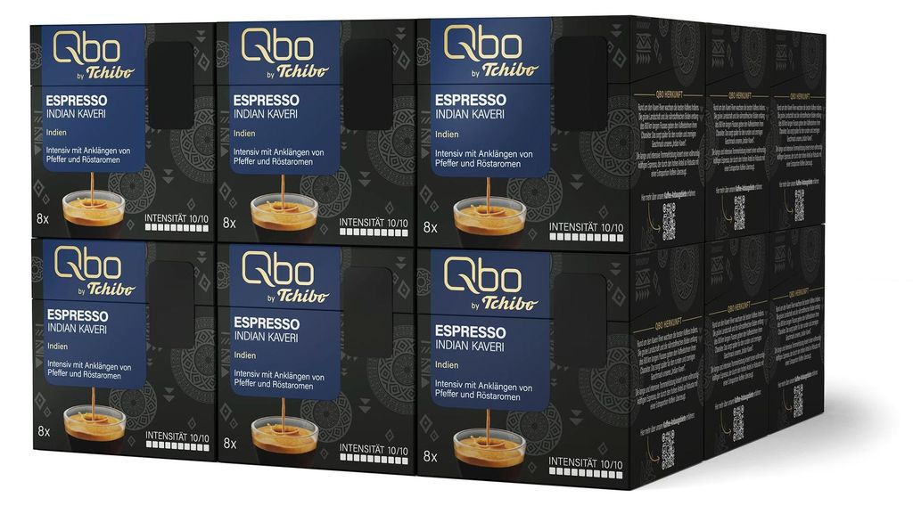 Tchibo Qbo Espresso Indian Kaveri Premium Kaffeekapseln, Produktbild 
