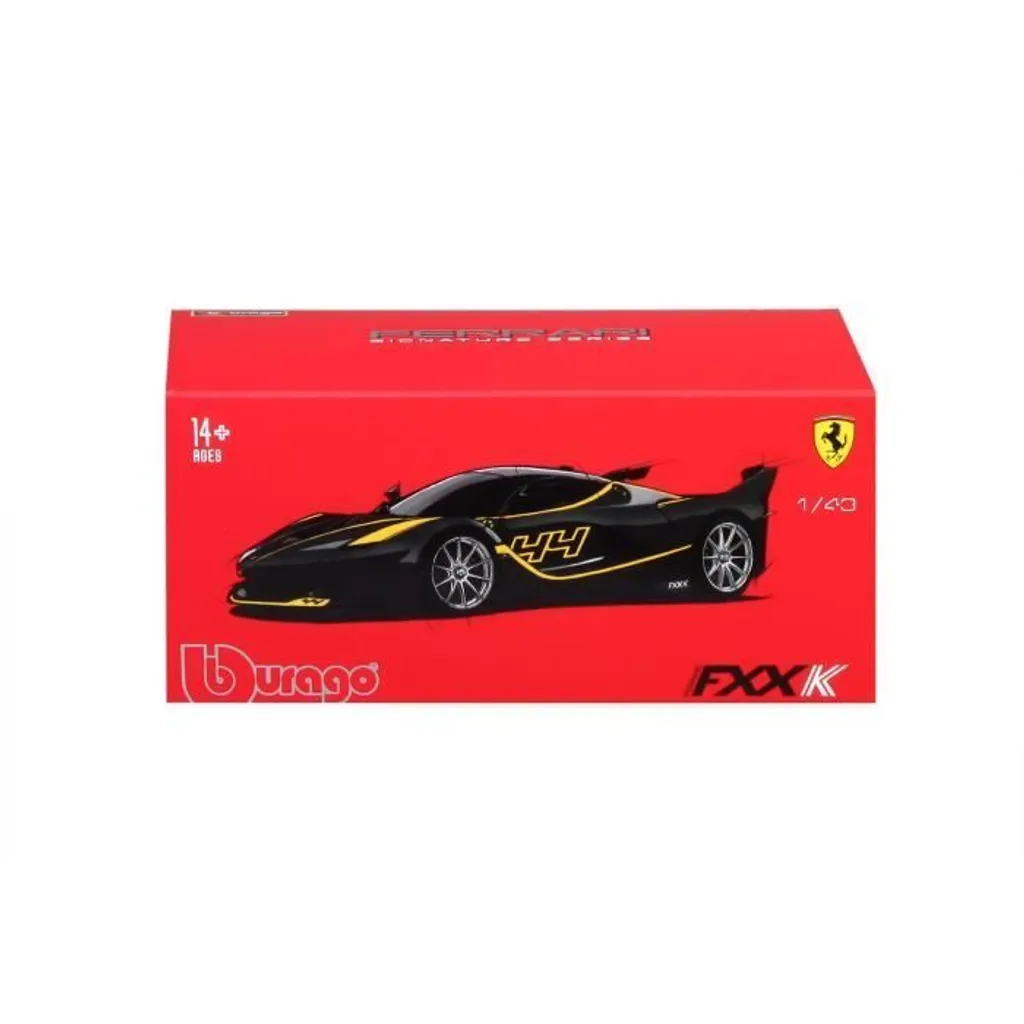 Miniature Ferrari FXXK Bburago 1/43 Noire : Qualité et Précision Métal