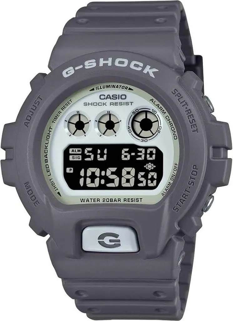 Orologio Casio DW-6900HD-8ER G-Shock | Resistenza Estrema 20 Bar Grigio