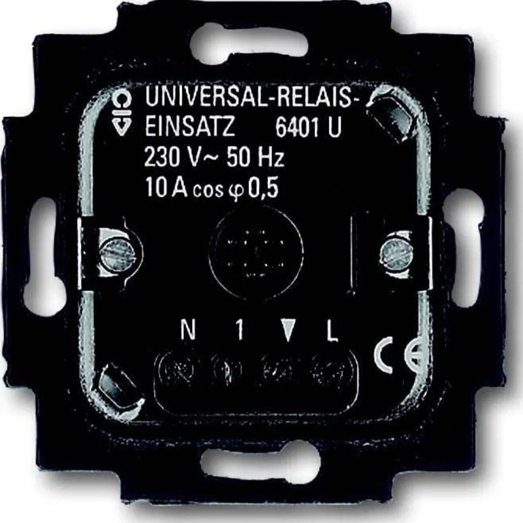 Leistungsrelais Busch Jaeger 6401 U-102 noir haute capacité 230V AC
