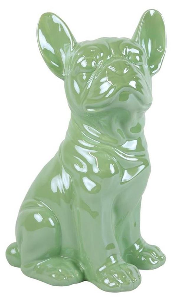 Boxer beeld lichtgroen 17,5x12,2x28cm