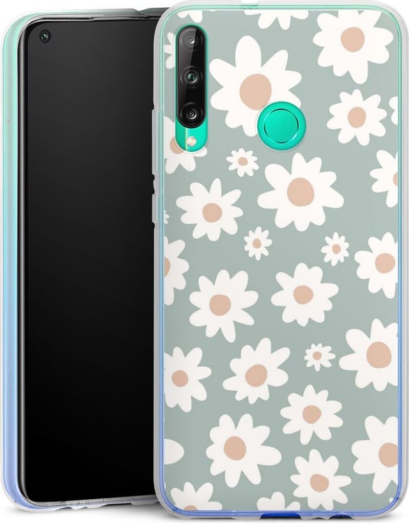 DeinDesign Handyhülle für Huawei P40 Lite E Silikon Hülle Case Smartphone Schutzhülle Blumen Gänseblume Muster