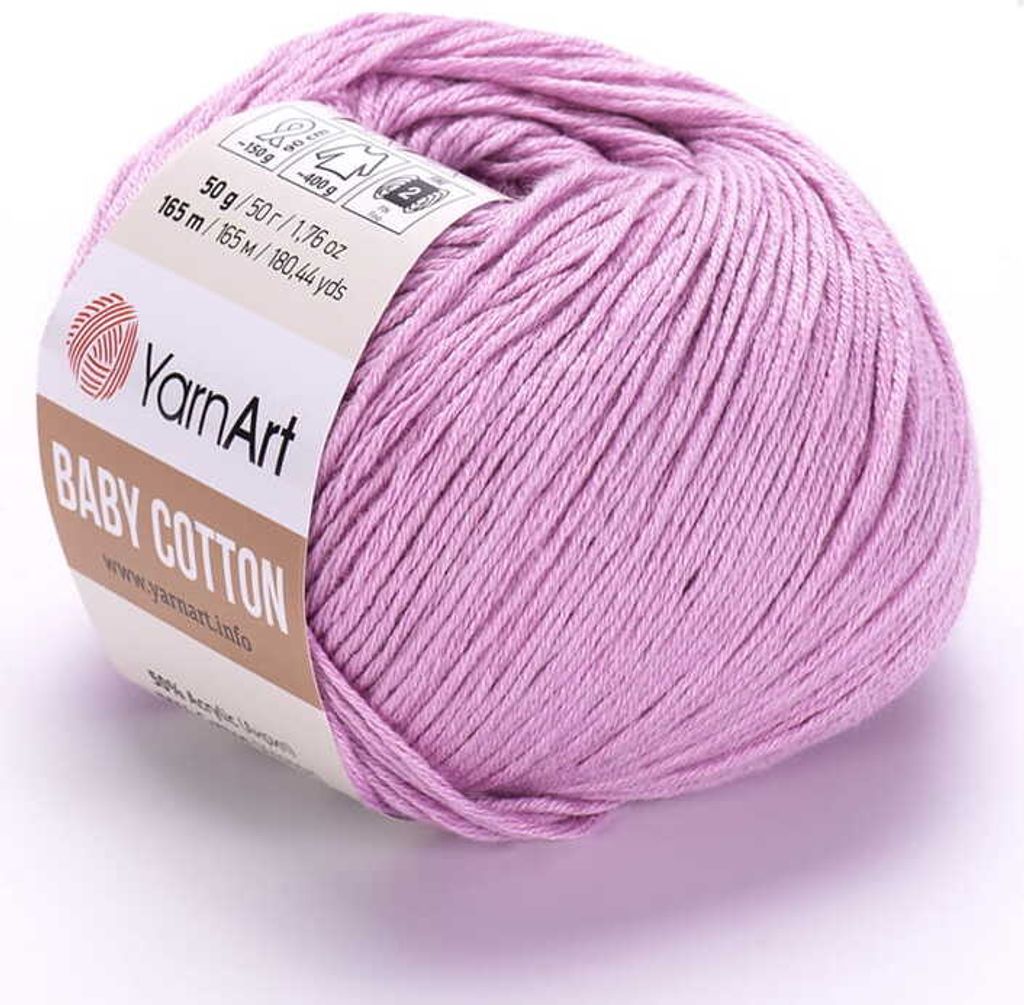 YarnArt Baby Baumwolle 415 Wrzos, 50% Baumwolle, 50g/165m, für Kinder & Frühling