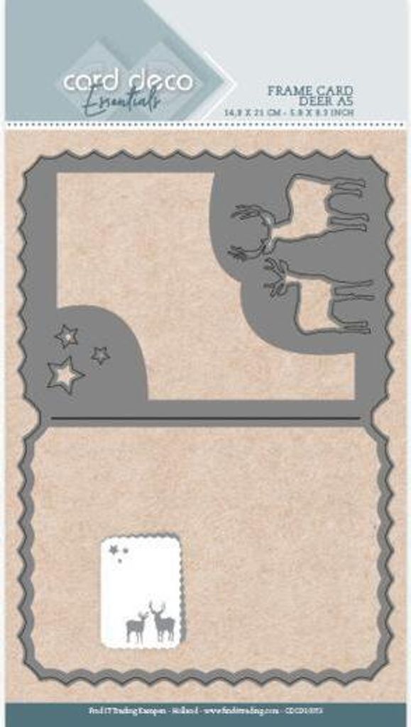 Card Deco - Stanzschablone - Karten - Hirsch Rahmen A5