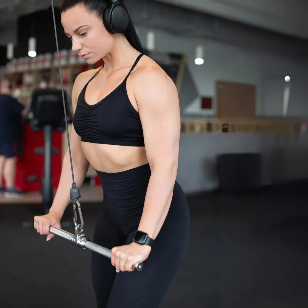 Toorx BTDN Barre Triceps Droite Antidérapante avec Fixation Universelle