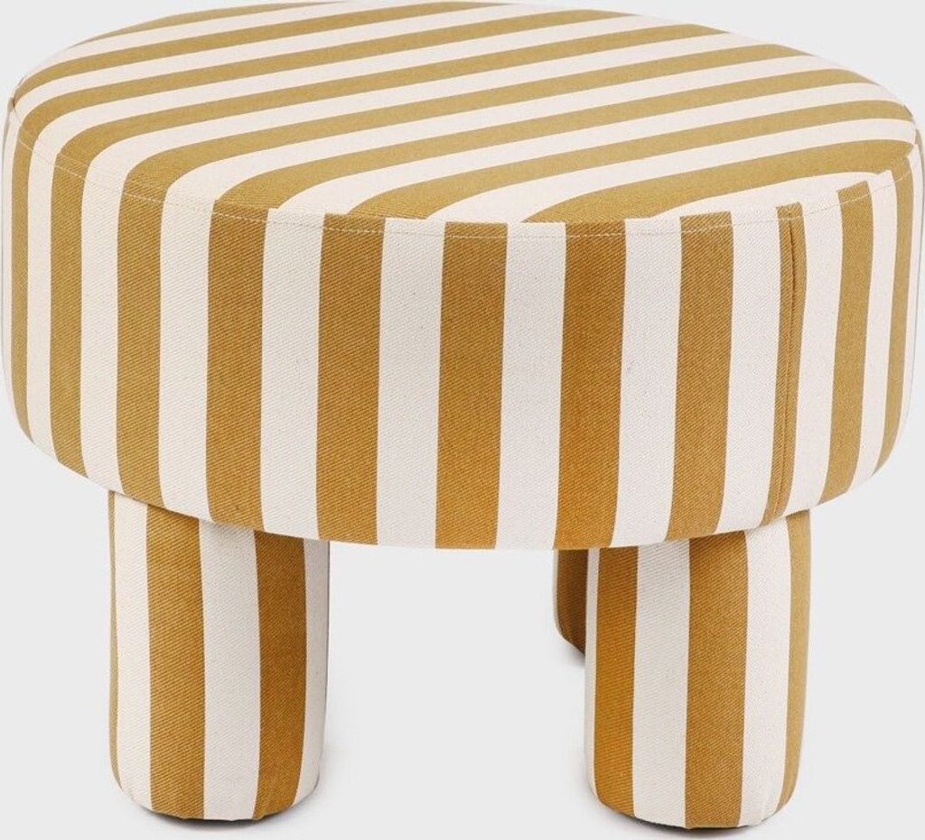 HOMLA CHIARO Taburetka béžová a biela 50x50x37 cm Obrázok produktu 