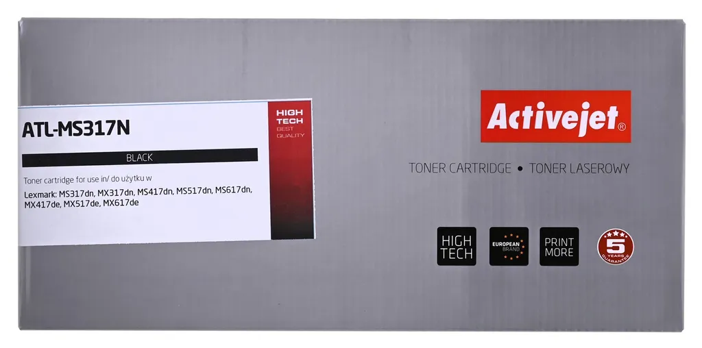 Toner de rechange Lexmark 51B2000 Activejet pour bureau
