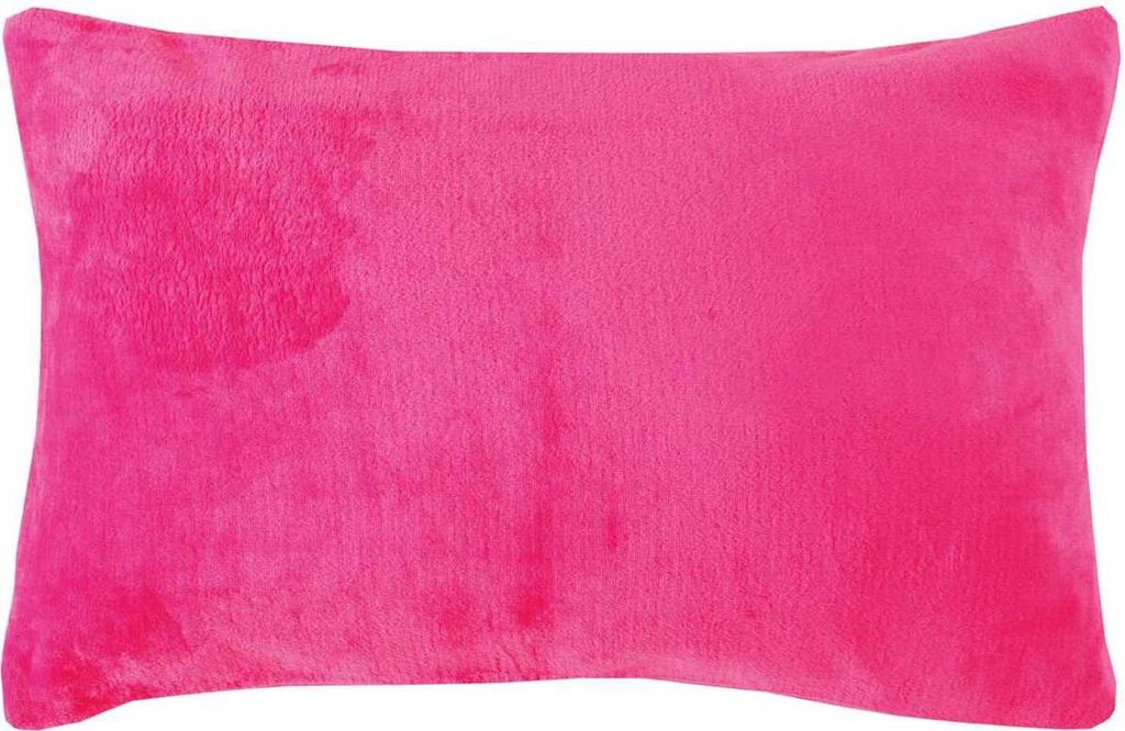 Dekokissen Kuschel "Celina", in der Größe "40 x 60cm" - Pink - Kissenbezug mit Reißverschluss