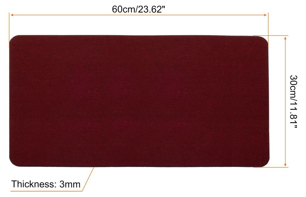 30cm x 60cm Schreibtischunterlage, Filz Tischunterlage, Tischmatte Rutschfester Schreibtisch Auflage Tisch-Schutz Unterlage fš¹r Bš¹ro Home Off...