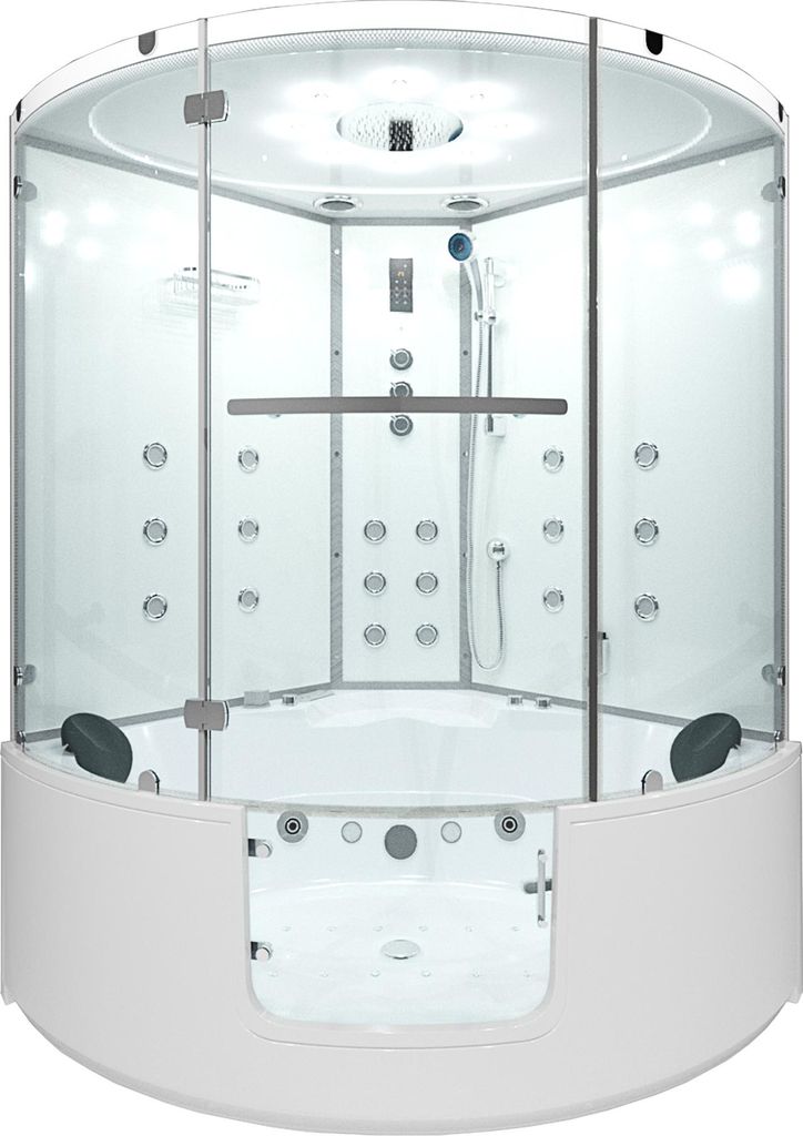 Dampfdusche Whirlpool Dusche Duschkabine K60-WS-TH 140x140cm