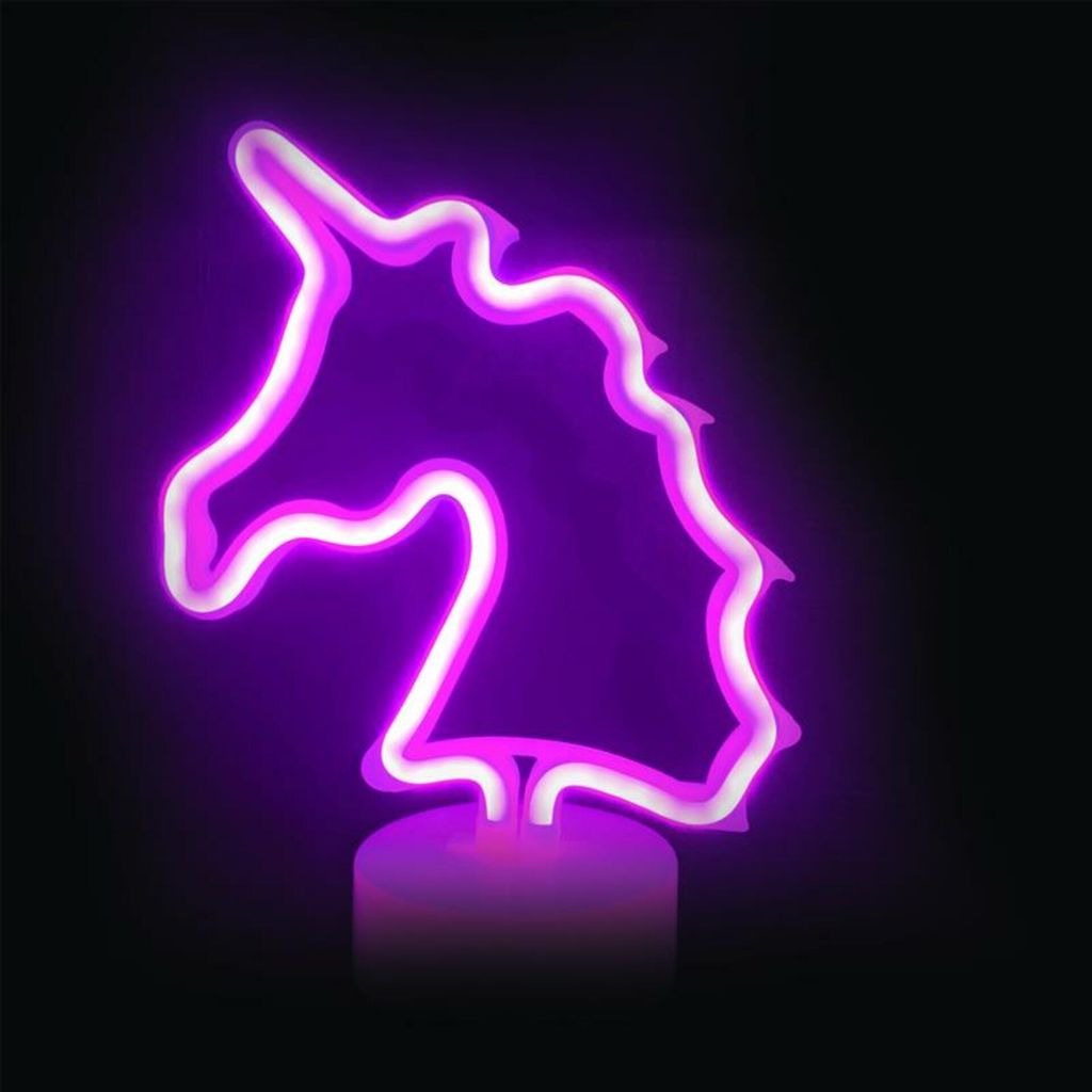 ACA Unicorno luminoso, 47 LED al neon, alimentato a Immagine del prodotto 