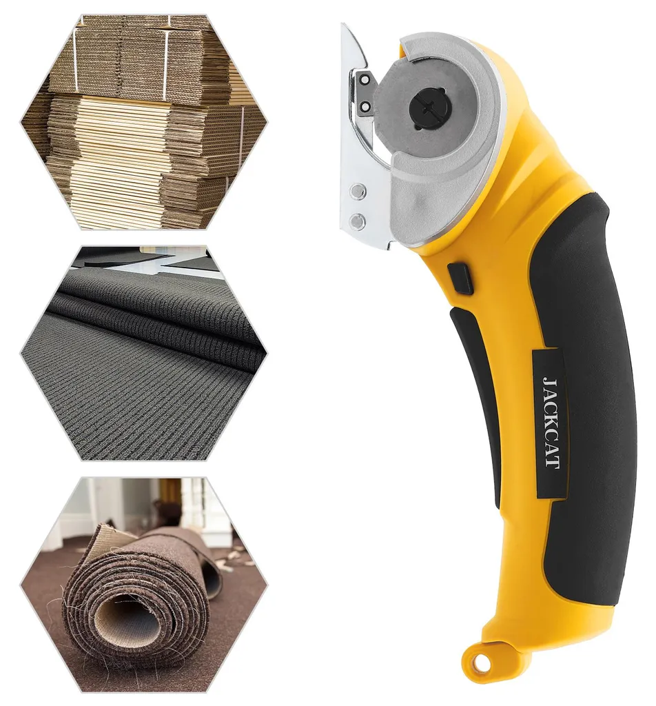 Cisaille universelle électrique rotative pour tissus cuir et carton - 3