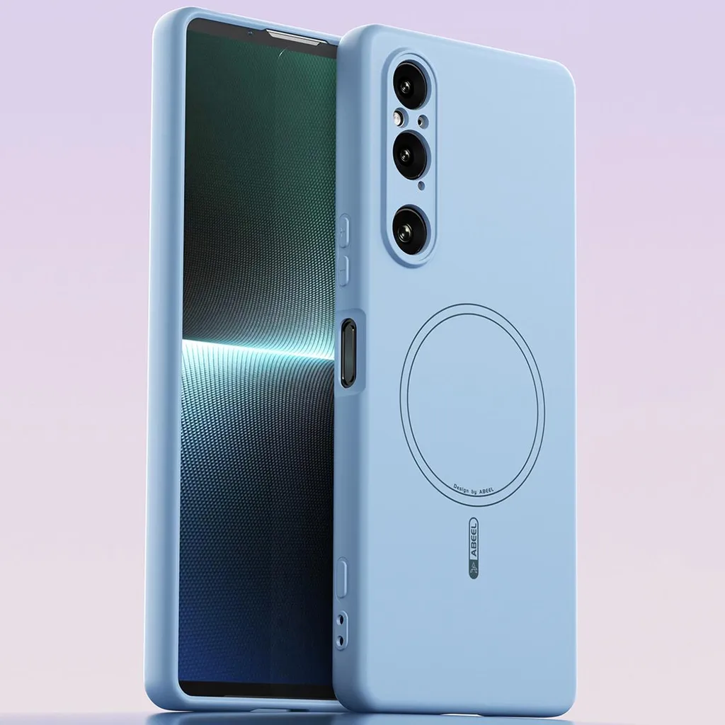 Offerta Custodia Sony Xperia 1 V MagSafe Blu - Silicone Antiurto