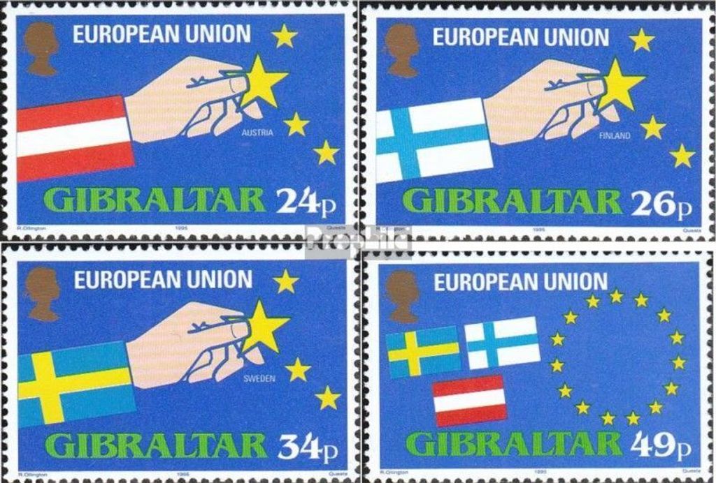 Briefmarken Gibraltar 1995 Mi 706-709 (kompl.Ausg.) postfrisch EU