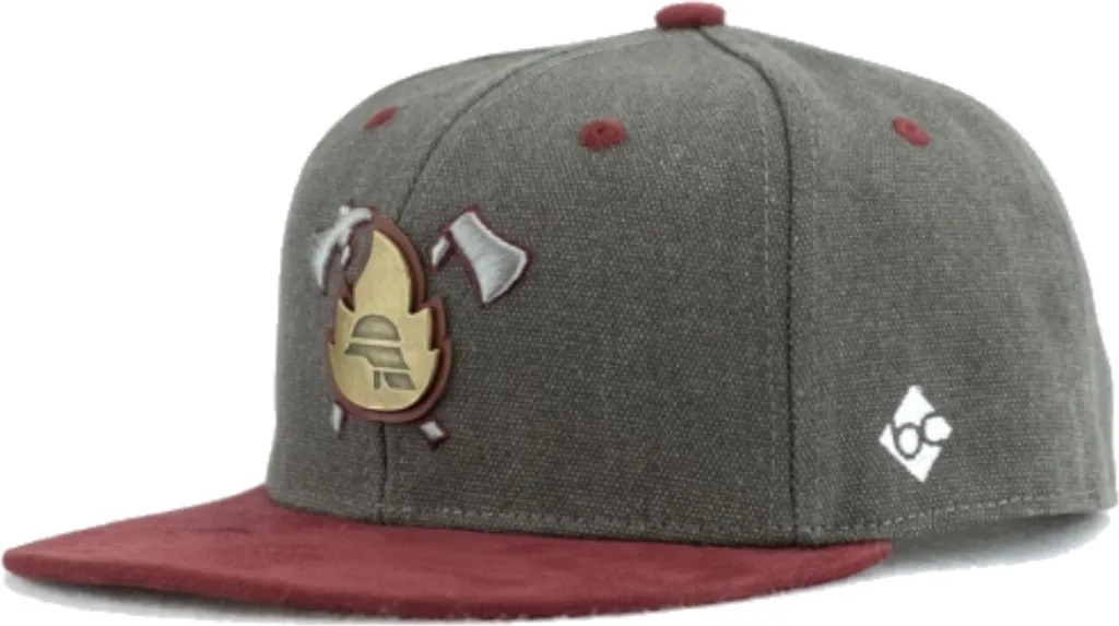 BAVARIAN CAPS Cappellino snapback Vigili del Fuoco grigio scuro