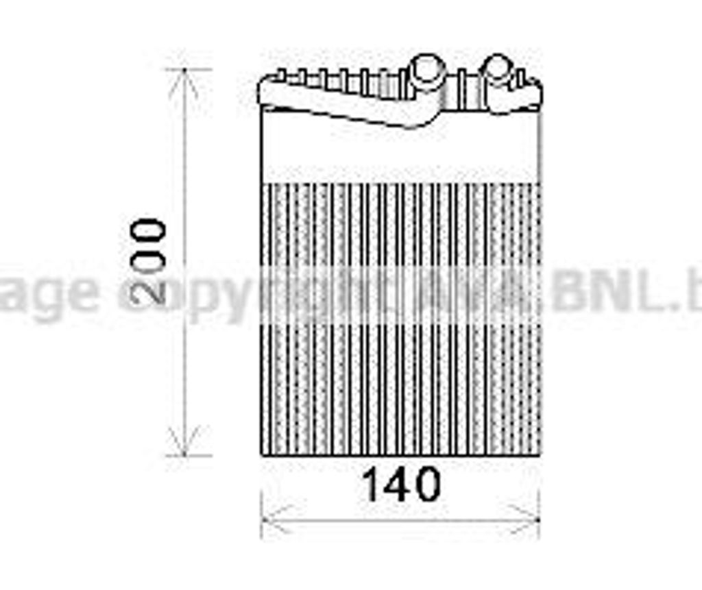 AVA MSV554 Verdampfer, Klimaanlage OE 0018305858 kompatibel mit Viano, Vito