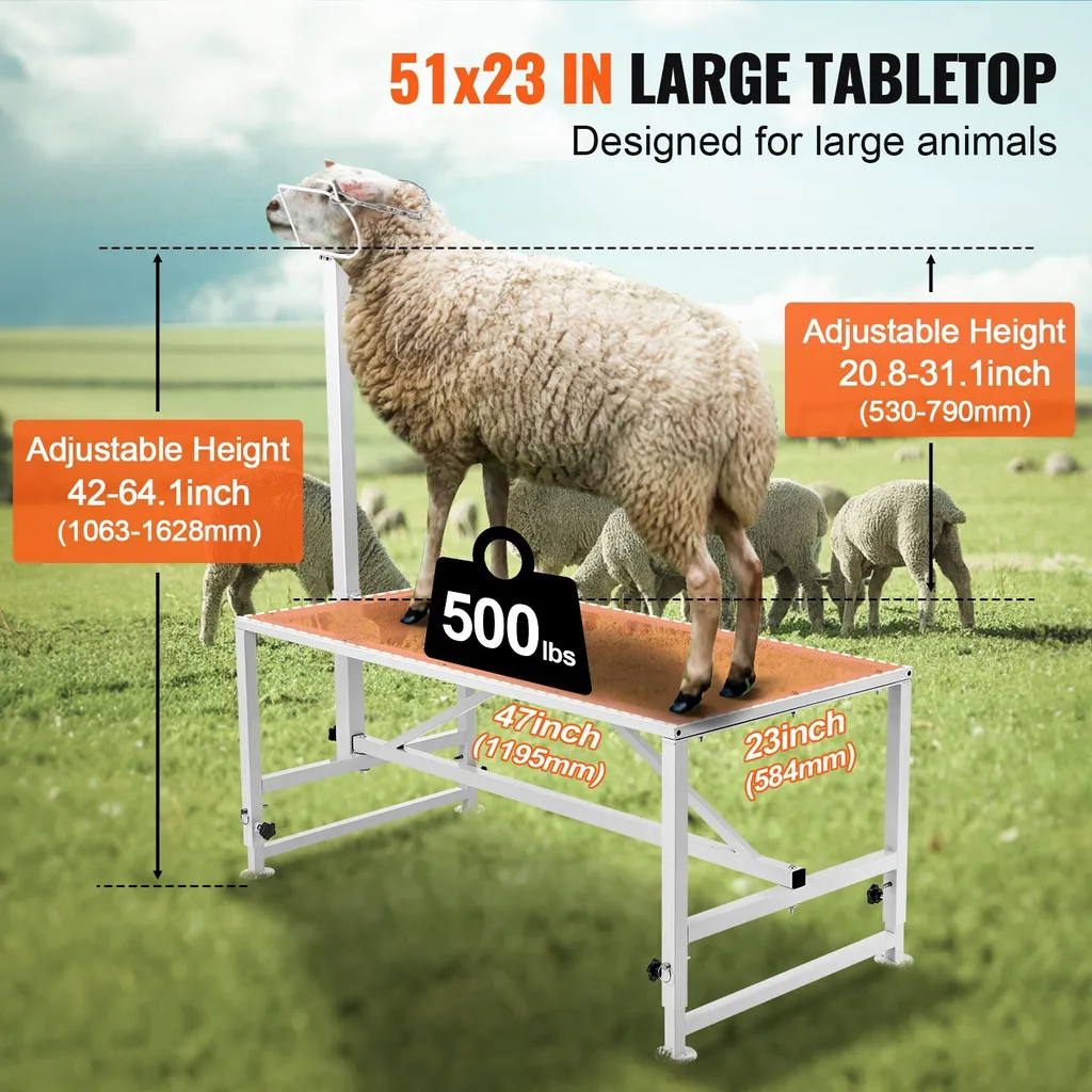Support de bétail pour chèvres stable réglable pour éviter le stress - 4