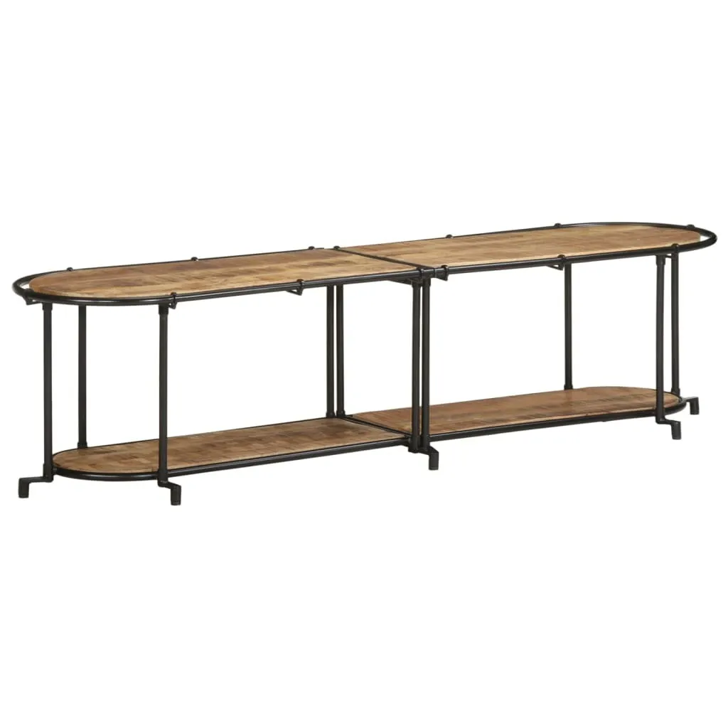 SYFAX™ Mobile Porta TV 160x42x40 cm in Massello di Mango Grezzo