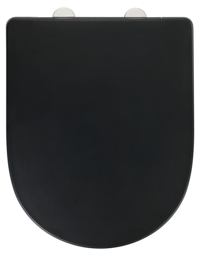 WENKO WC-Sitz Exclusive Nr. 3 Schwarz, aus antibakteriellem Produktbild 