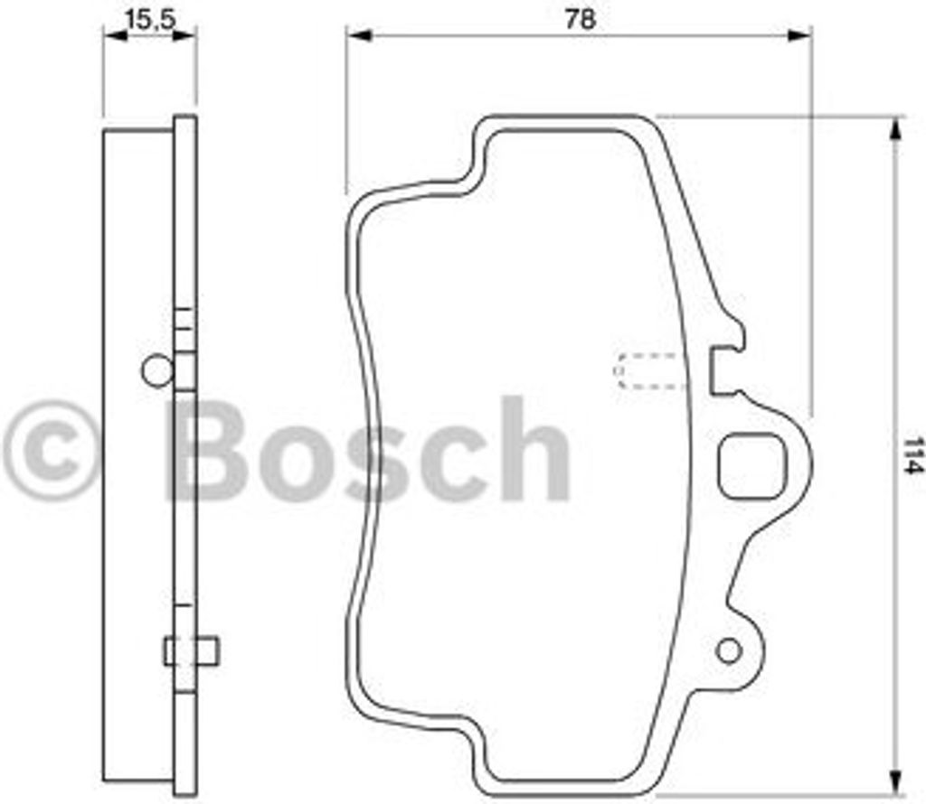 Bosch Bremsbelagsatz, Scheibenbremse 0 986 424 570