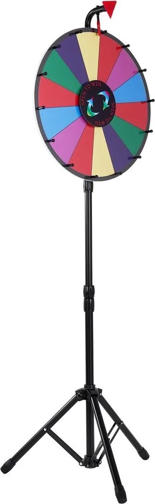 Roue de la fortune 14 cases effaçables - Support professionnel au sol - 10