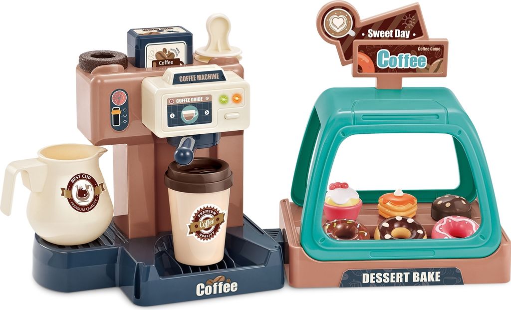 WOOPIE Café Kaffeemaschinen-Set + Tortenvitrine