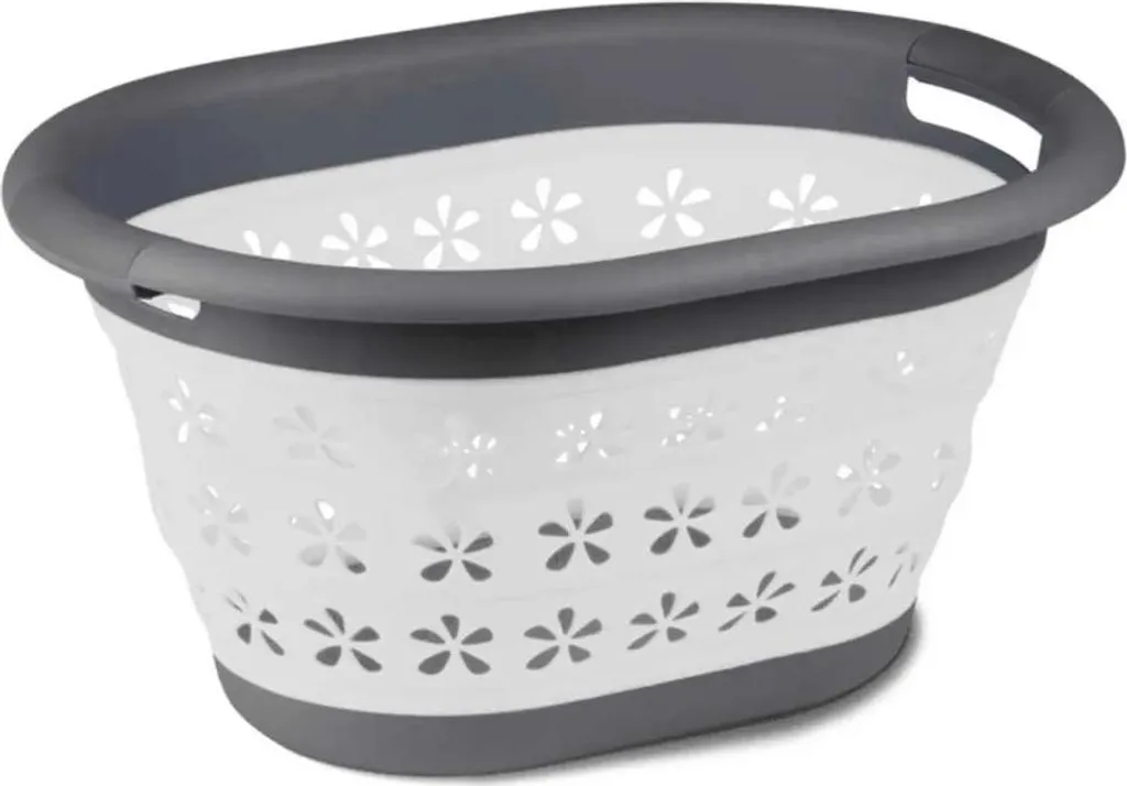 Panier à Linge Pliable pour Camping et Maison - Kampa Gris One Size