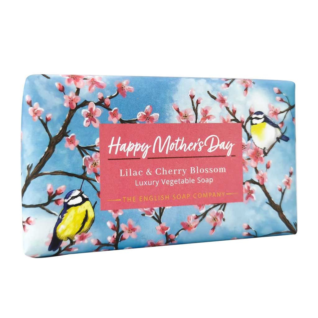 Firmenseife Happy Mothers's 190g feste Seife Flieder und Kirsche