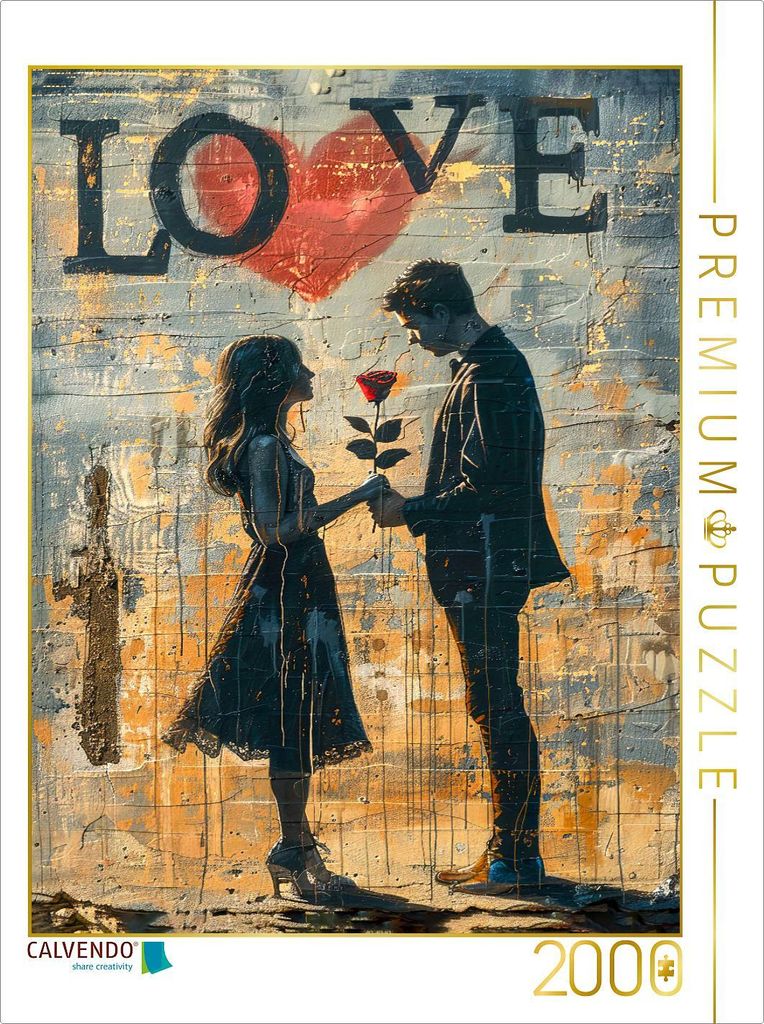 CALVENDO Puzzle Falling in love | 2000 Teile Lege-Größe 90x67cm Foto-Puzzle für glückliche Stunden