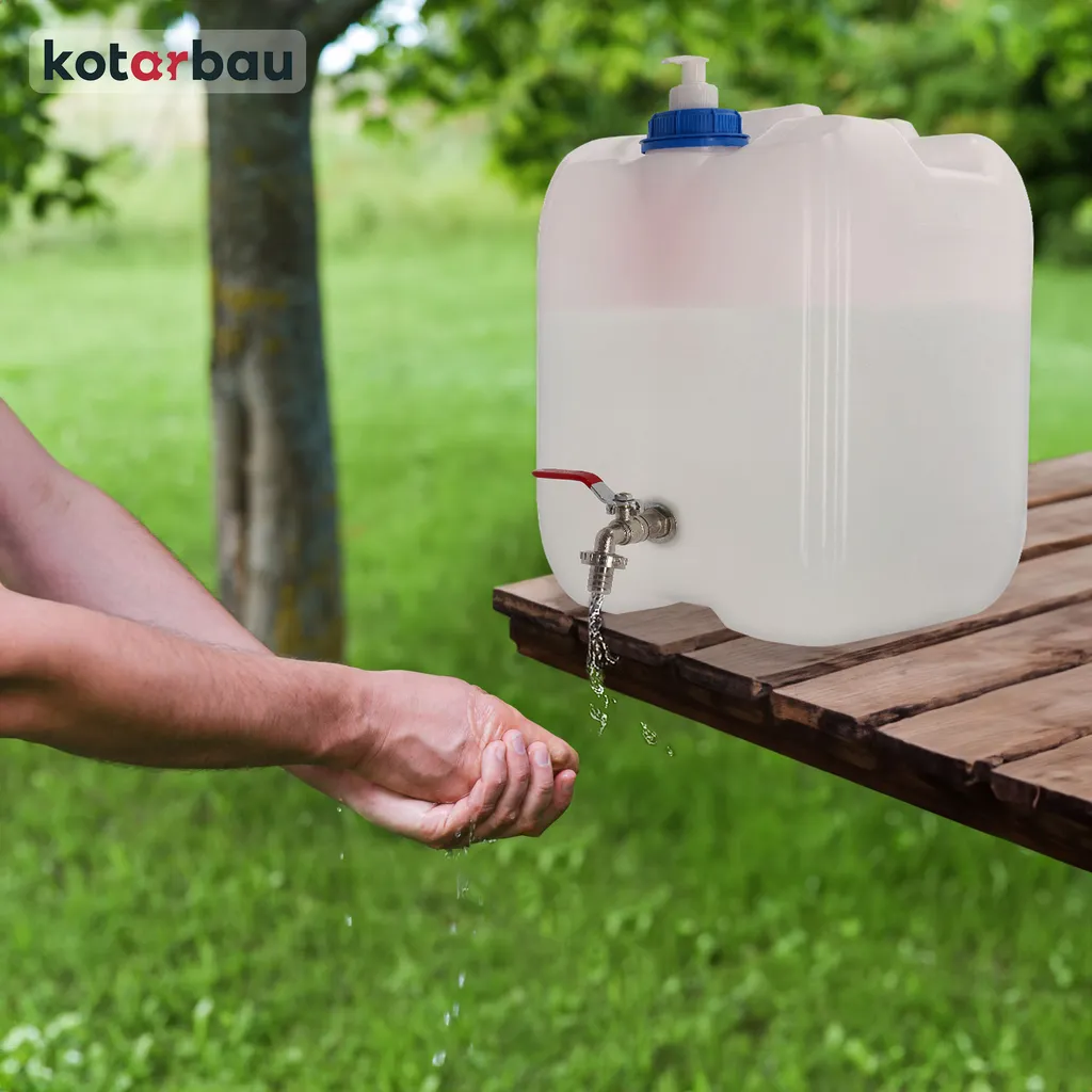 Bidon d'eau potable 20L avec distributeur de savon et robinet intégré
