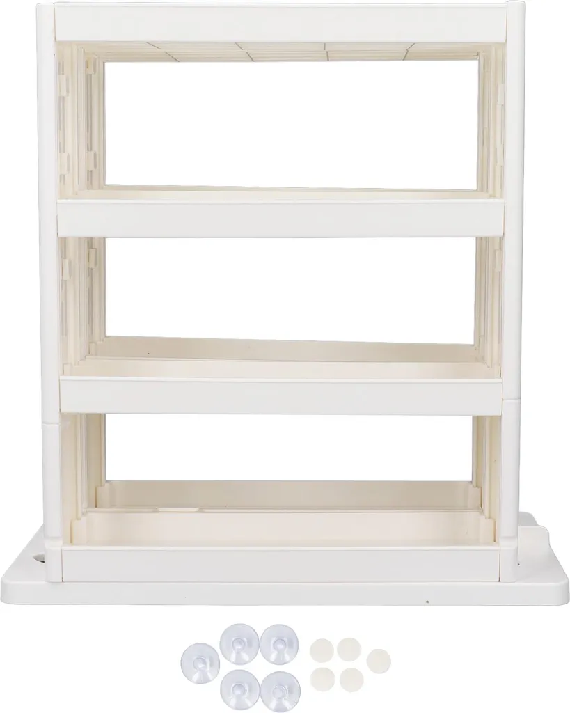 Étagère pliable pivotante 90° : finissez-en avec le désordre !