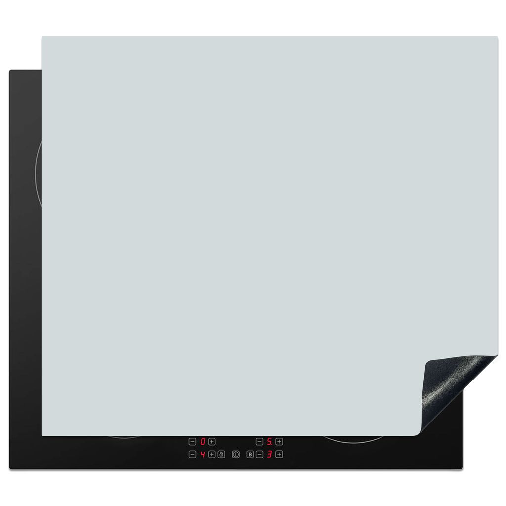 KitchenYeah Herdabdeckplatte Silber - Grau - Metall - Leicht , 59x51cm, Küche Deko, Glaskeramikkochfeld Herdabdeckung, Abdeckplatte fùr Kochfeld