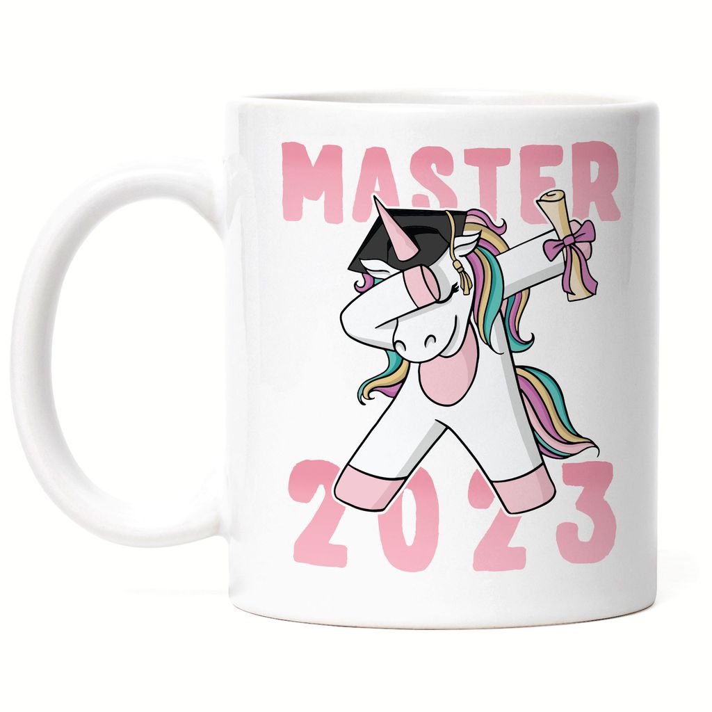 Master 2023 Tasse Pferd Einhorn Abschlussgeschenk Dab Cool Humorvoll Geschenkidee