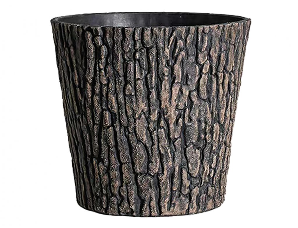 Nohel Garden Bloempot WOODEFF RUSTIC, walnootdecor, hout, Productafbeelding 