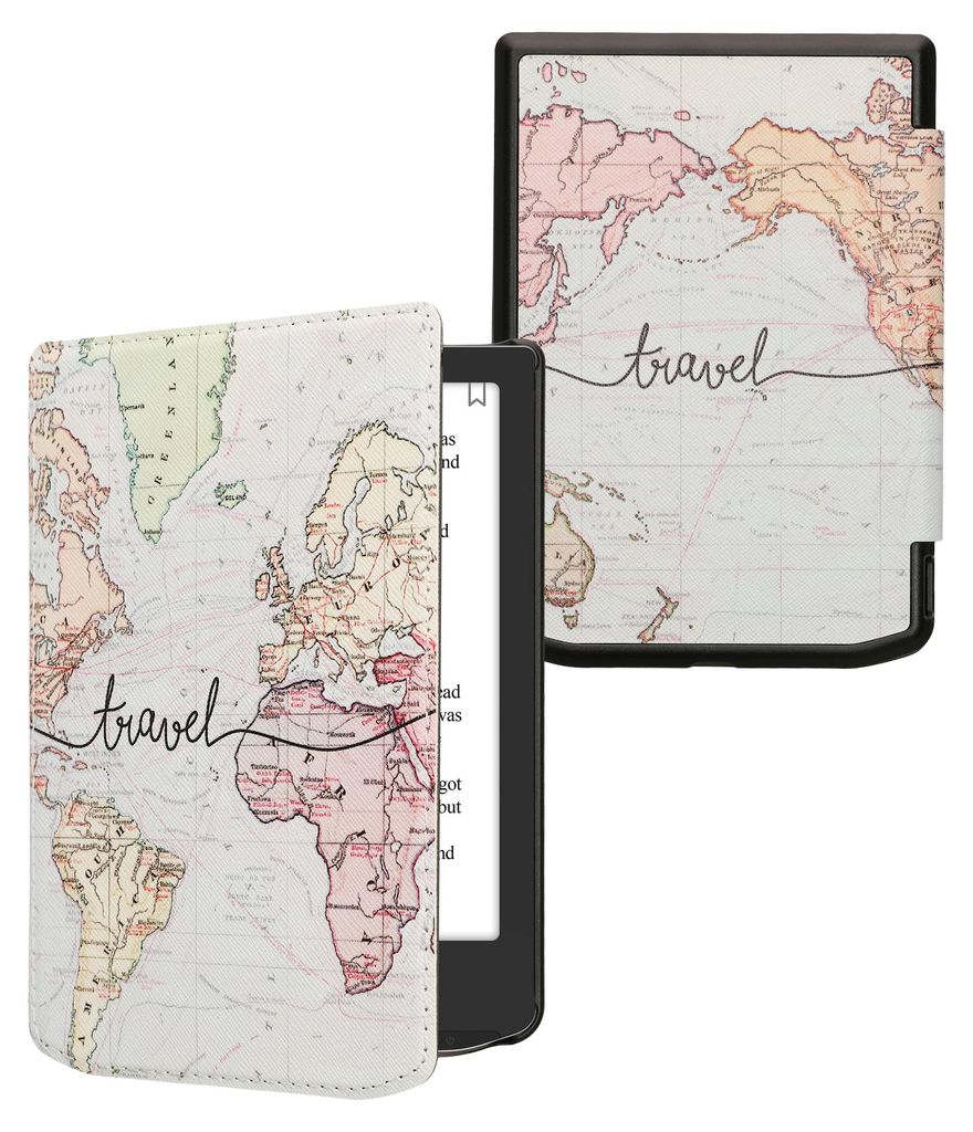 kwmobile Schutzhülle für Pocketbook Verse / Verse Lite / Verse Pro / Color / Vivlio Light/Light HD Hülle - eReader Flip Case mit Auto Sleep Funk...