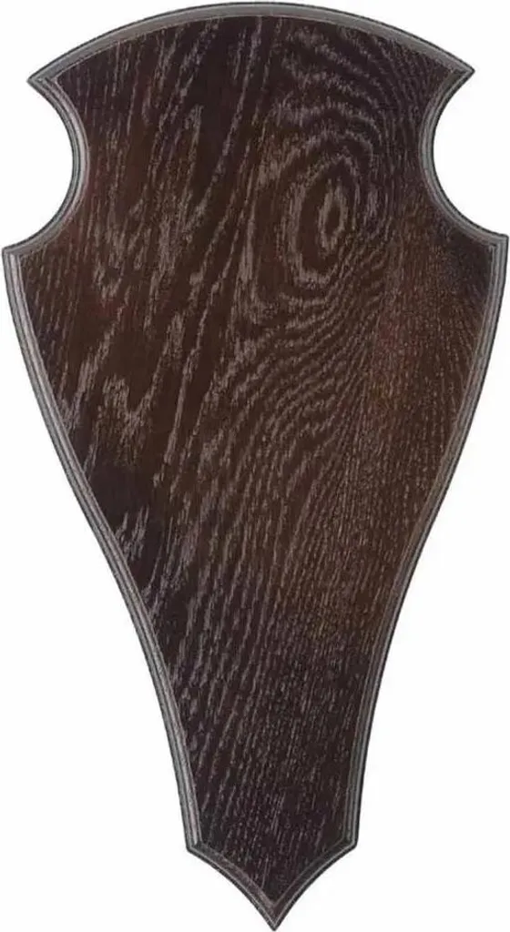 Écusson Eurohunt 40 x 22 cm Marron : Support Stable pour Gros Trophée