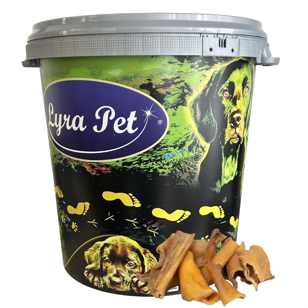 5 kg Lyra Pet® Rinderkopfhaut Abschnitte 4 - 8 cm in 30 L Produktbild 