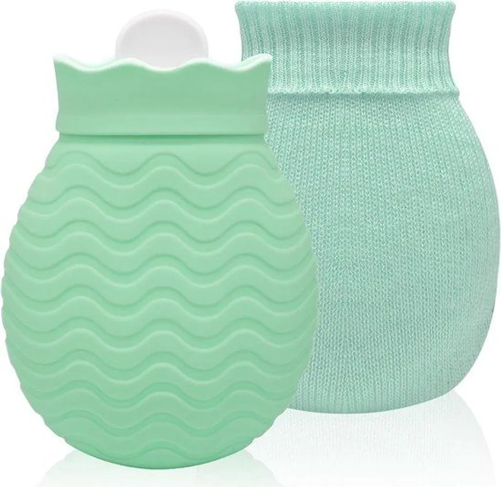 Bouteille isotherme en silicone 320 ml vert pastel pour boisson