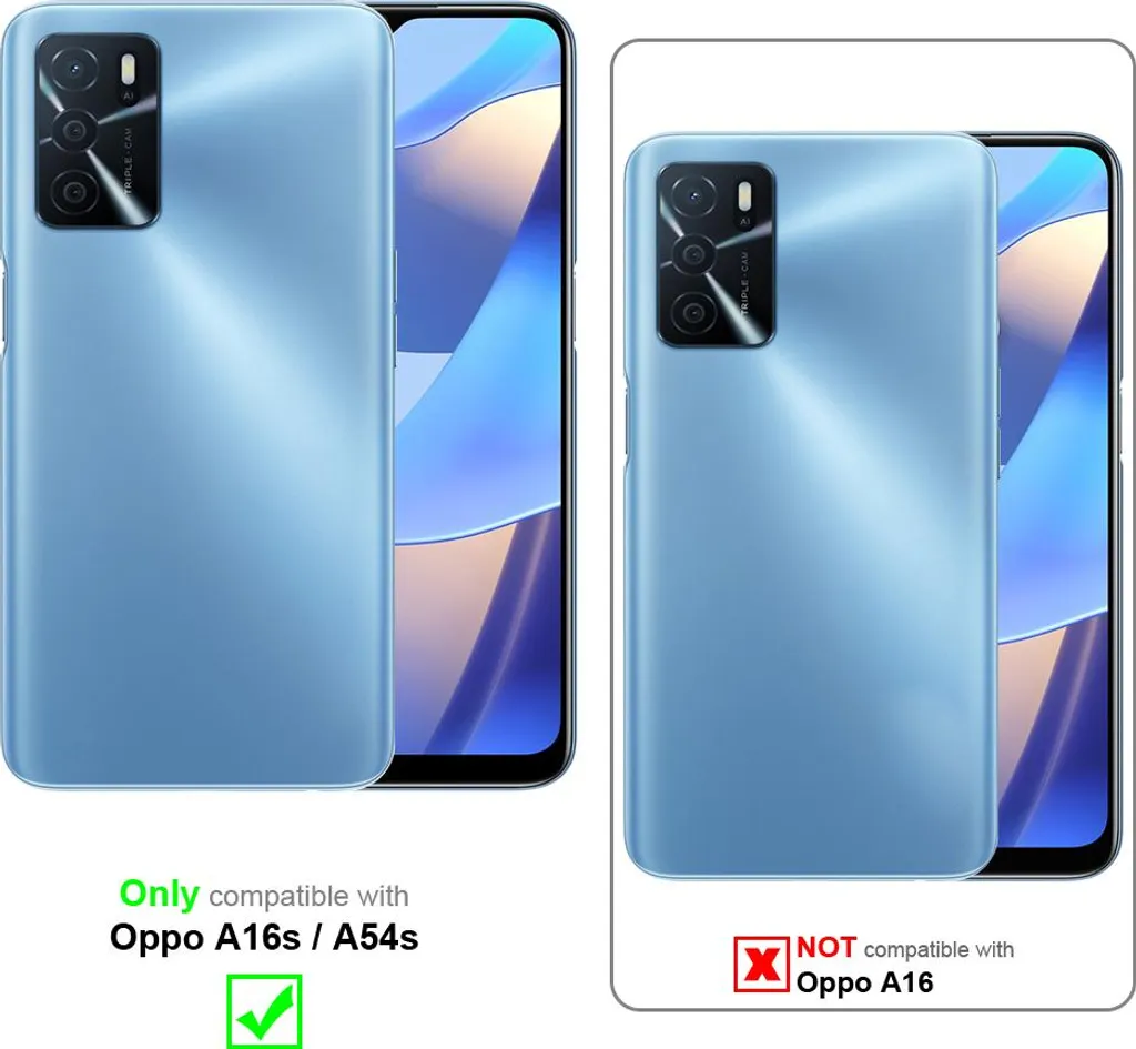 Custodia Oppo A54s / A16s Cadorabo Grigio Fiori | Accessorio Fashion - 2