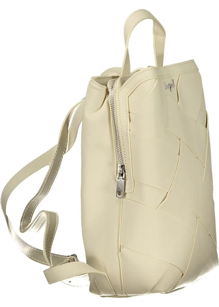 Sac à dos blanc avec compartiments polyvalents et finitions de qualité - 3