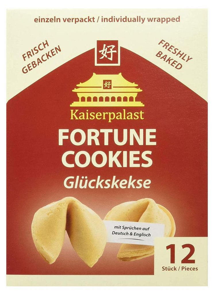 Biscotti della fortuna alla vaniglia confezionati Immagine del prodotto 