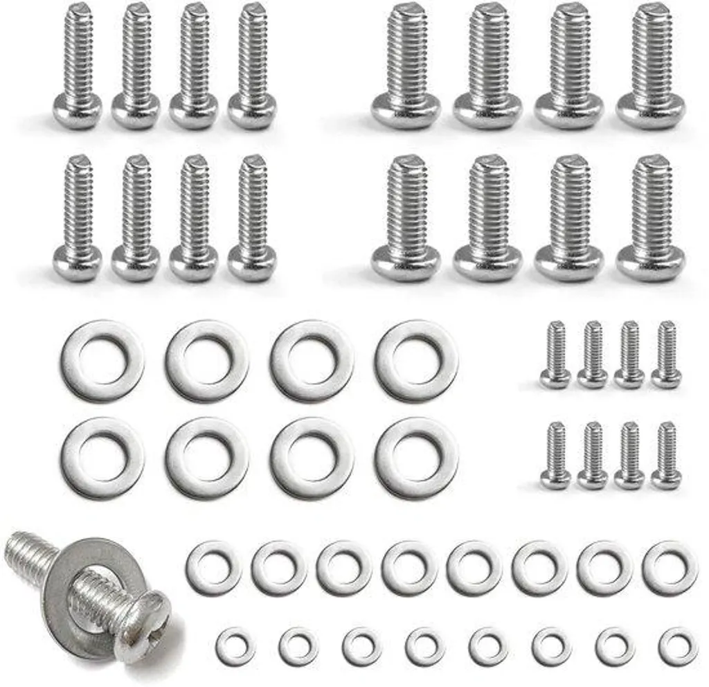 Coffret de visserie inox M4 M6 M8 argent pour fixations et bricolage