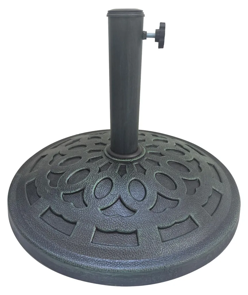 Socle de parasol universel 14kg compatible avec mâts de toutes tailles