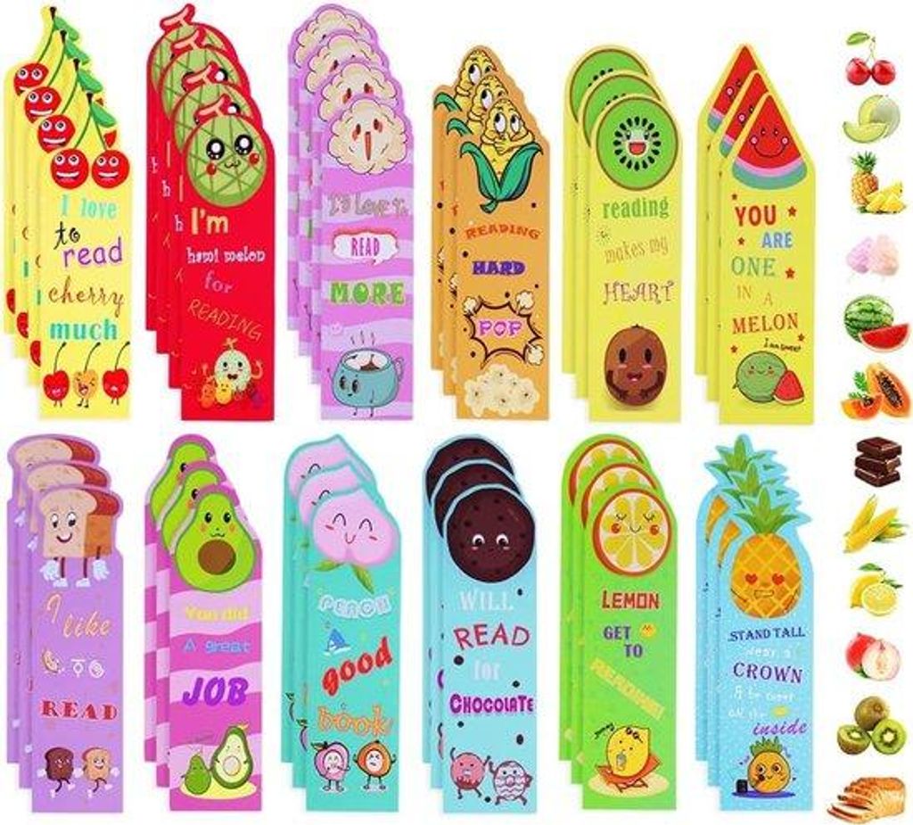 Kinderbladwijzers - Gekleurde boekhulpen in 12 stijlen