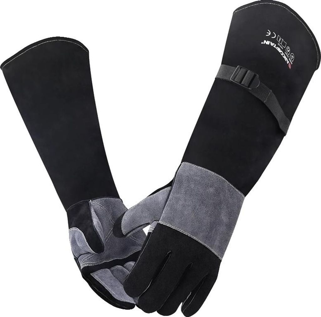 Schweißhandschuhe, hitzebeständig, extra langer Ärmel, 24 Produktbild 