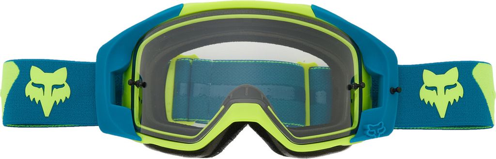 FOX Vue Core Motocross Brille, blau/gelb, Einheitsgröße