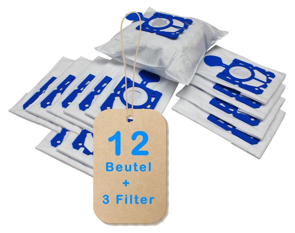 12 Premium Staubsaugerbeutel kompatibel für AEG VX7-1-DB
