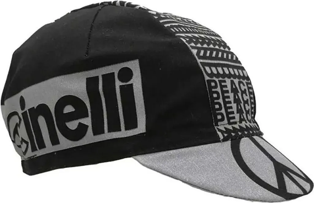 Cinelli Peace Casquette de Cyclisme Noir Taille Unique pour Homme et Femme