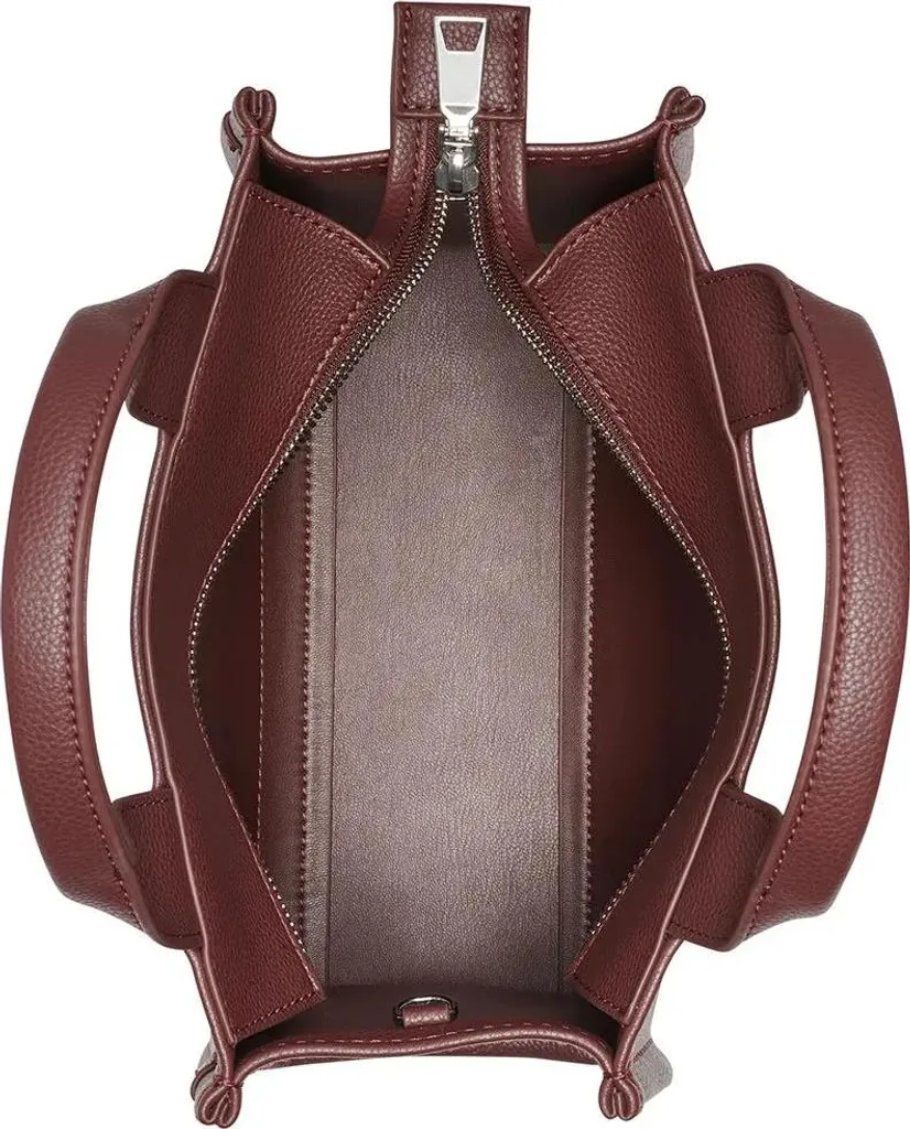 DKNY Hadlee Small Borsa Tessuto Logato Marrone - Look Ufficio - 4